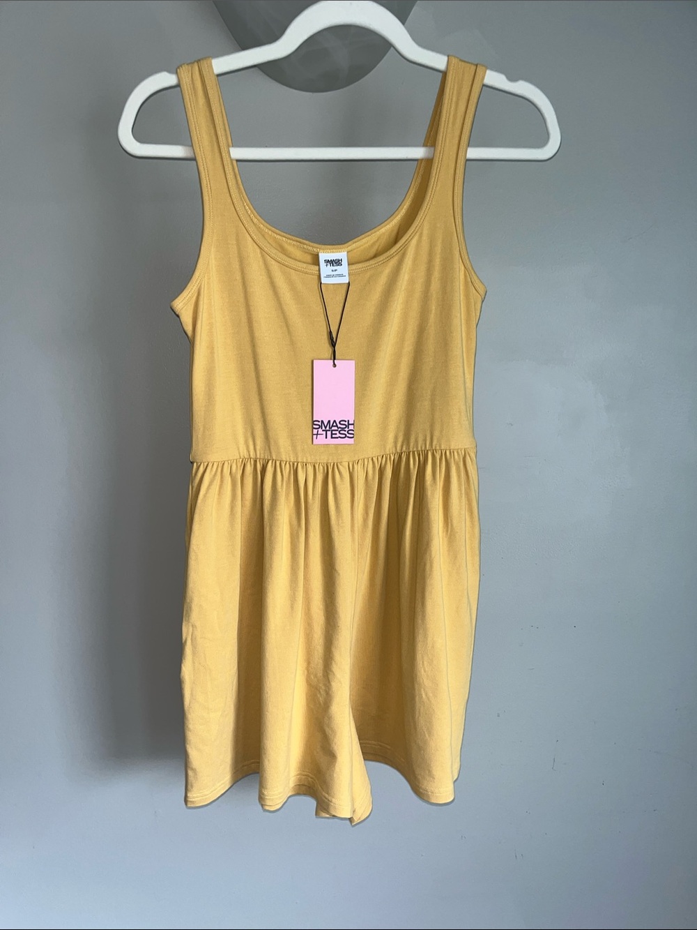 Smash + Tess Camille Shorty Romper, Golden Yellow, Women’s Size Small